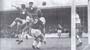 Ernie Hunt heads home the Town's first ever goal in the second tier.