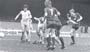 Leigh Barnard scores the goal at Mansfield that clinches the championship.